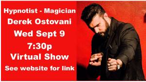 Magician Derek Ostovani via Zoom
