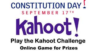 Kahoot - Constitution Day competition