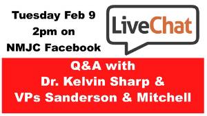 Live Chat with Dr. Sharp and VPs Sanderson and Mitchell
