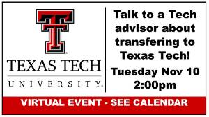 Texas Tech Virtual Transfer Fair