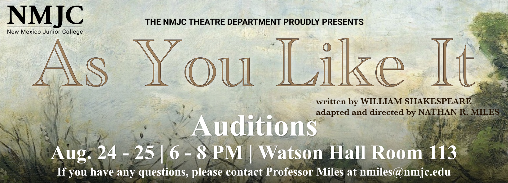 Auditions for As You Like It