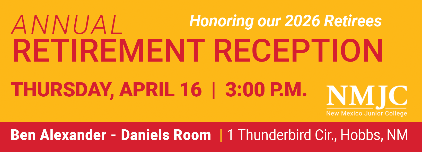 2026 Retirement Reception