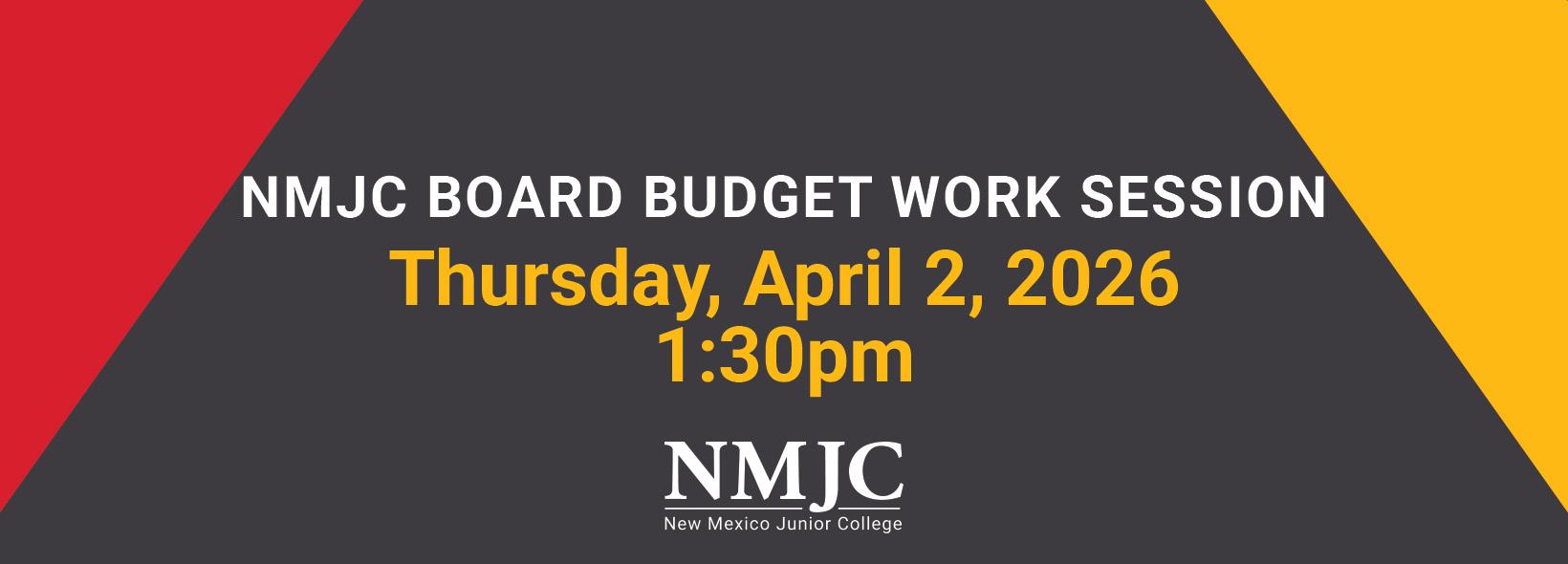 NMJC Board Budget Work Session