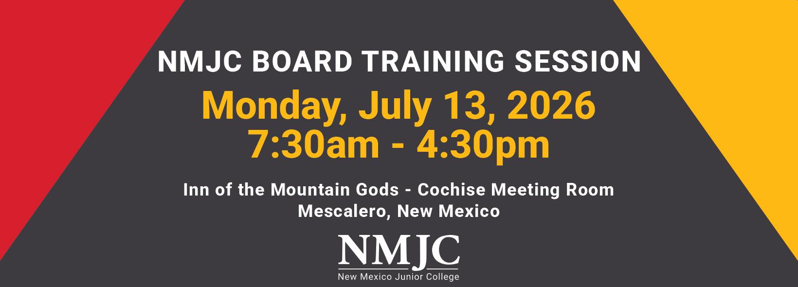 NMJC BOARD TRAINING SESSION