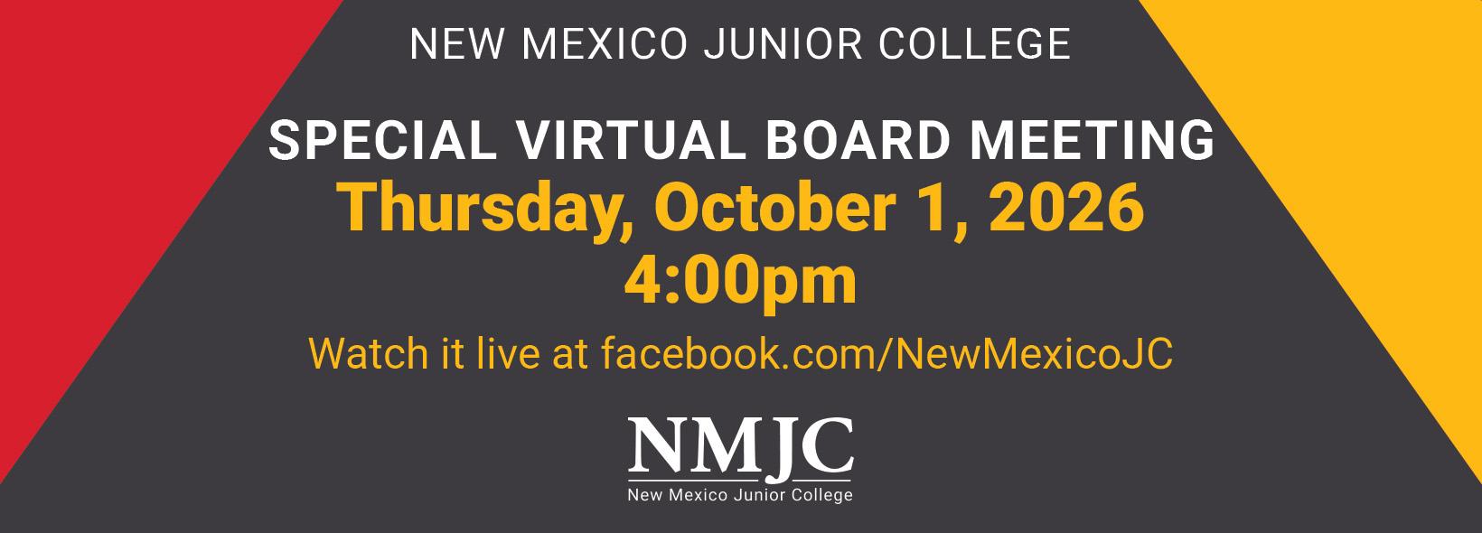 NMJC Virtual Board Meeting