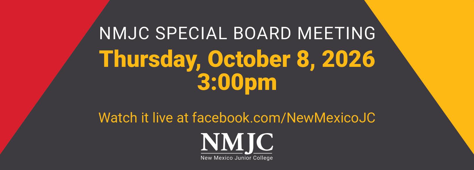 NMJC Special Board Meeting