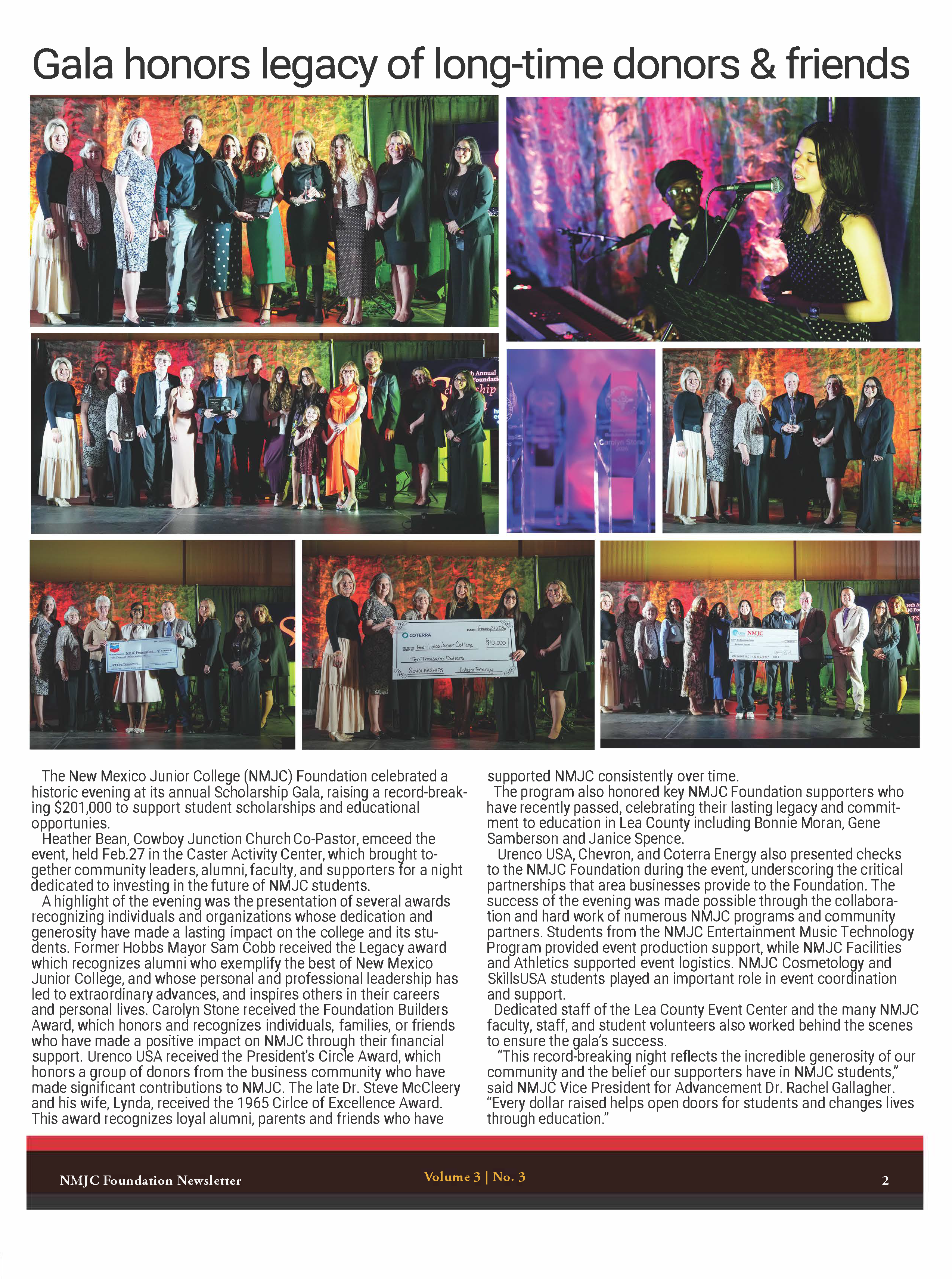 Pg 3 - NMJC Foundation Spring 2026 Newsletter