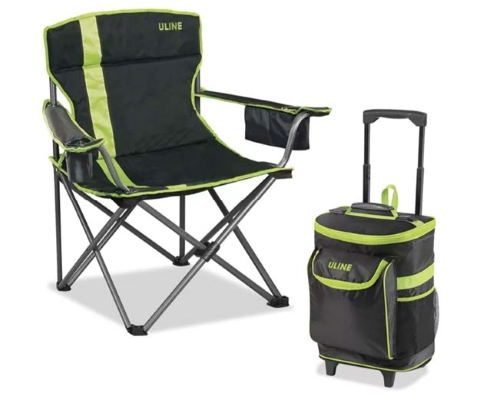 Uline Cooler and Chair