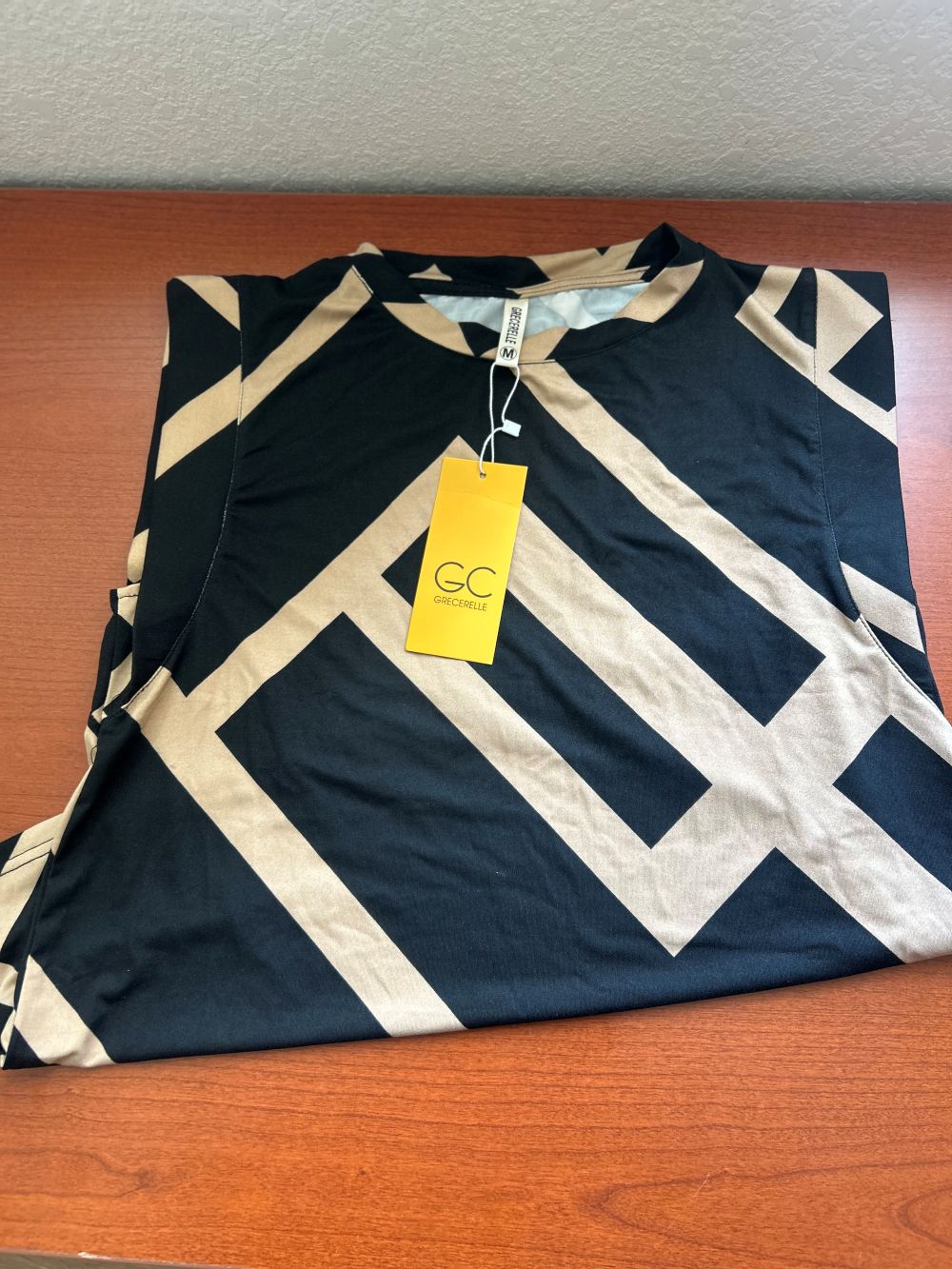 Geometric Print Women's Top