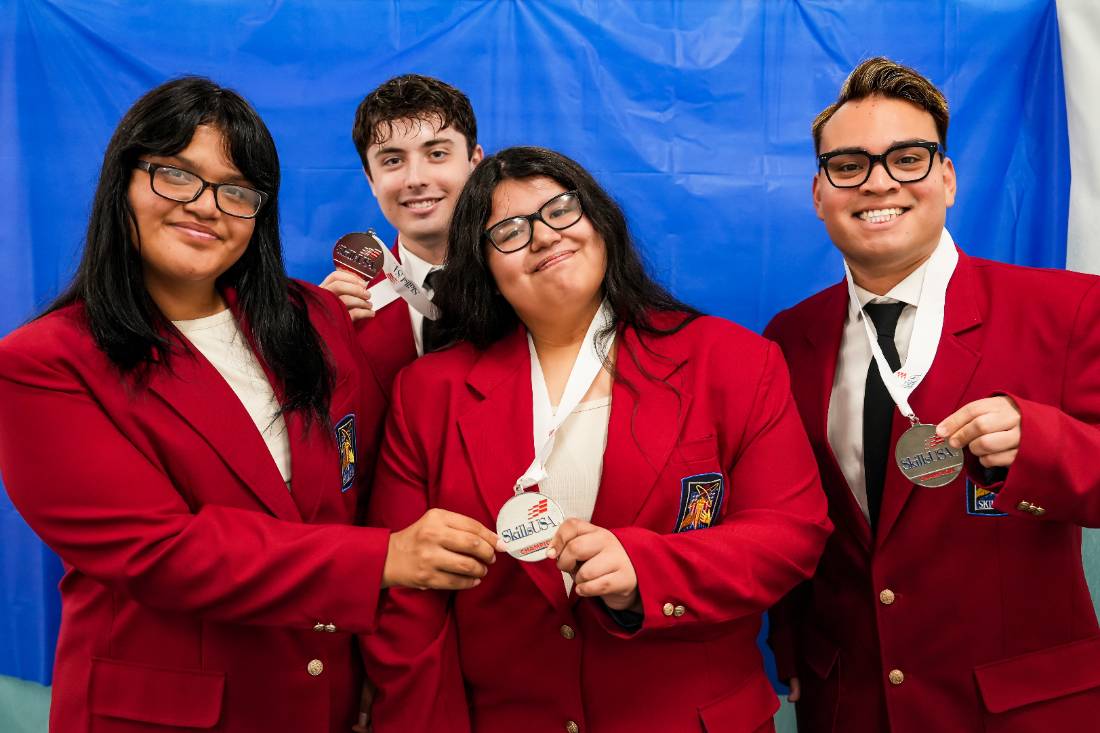 2026 SkillsUSA students with medallions 2026 SkillsUSA students with medallions