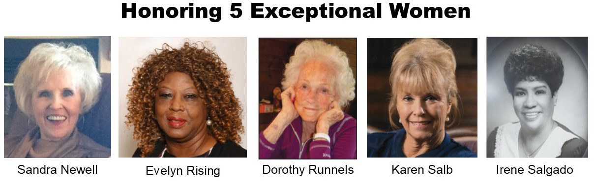 5 women being honored