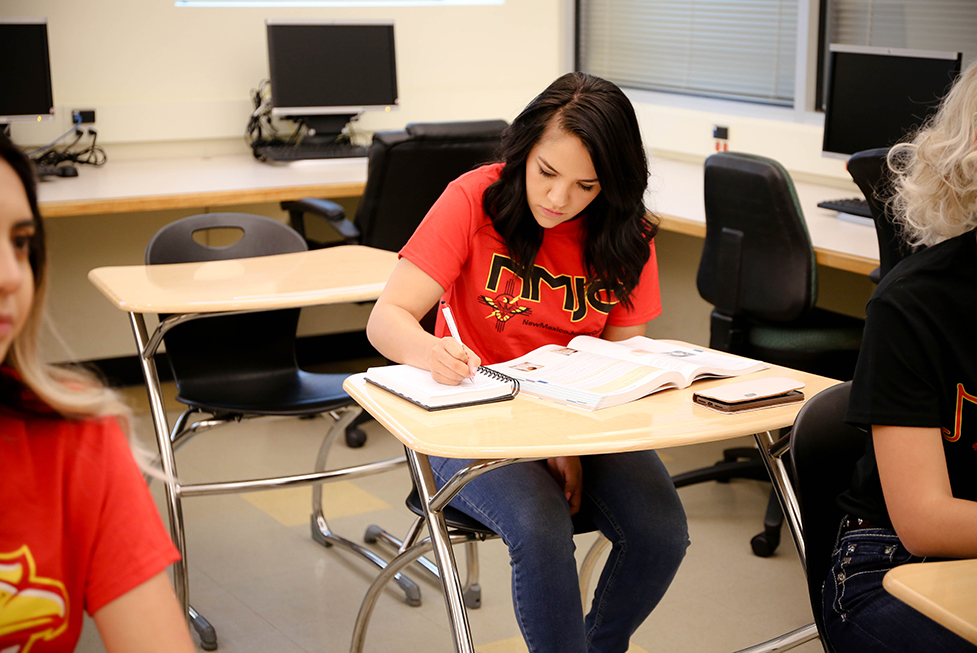 female in classroom